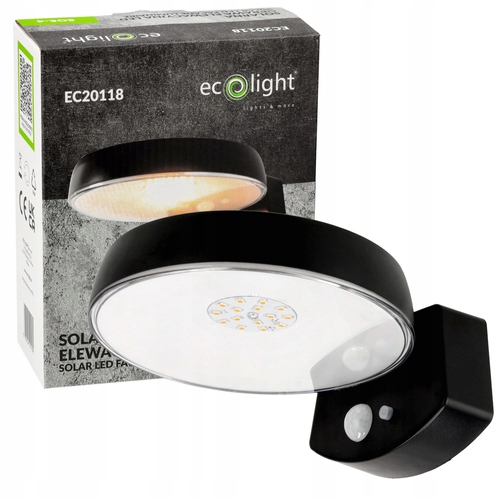 Ecolight LED SOE-4 fasádne svietidlo 6,4 cm čierne